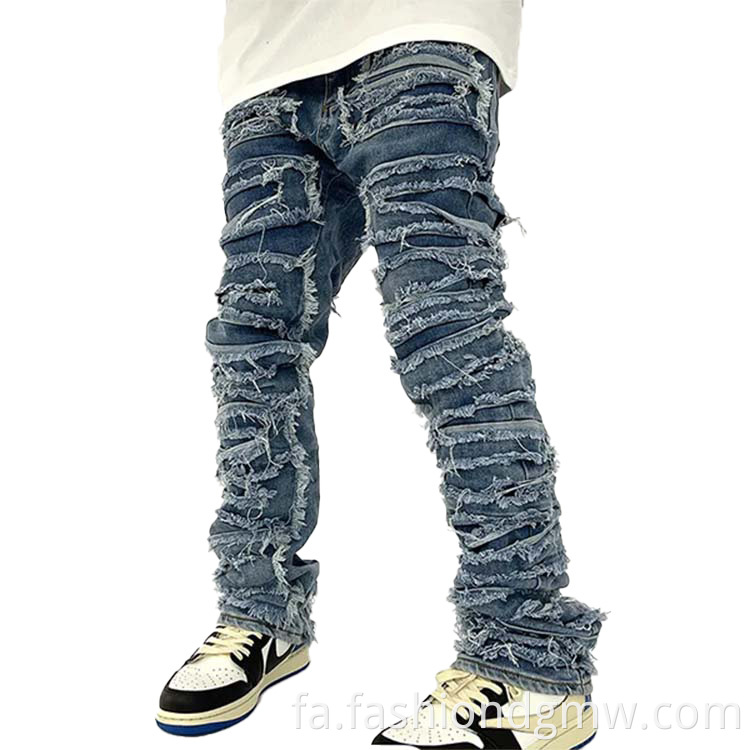 شلوار جین شلوار جین جمع شده است Pants Denim Jeans Stacked